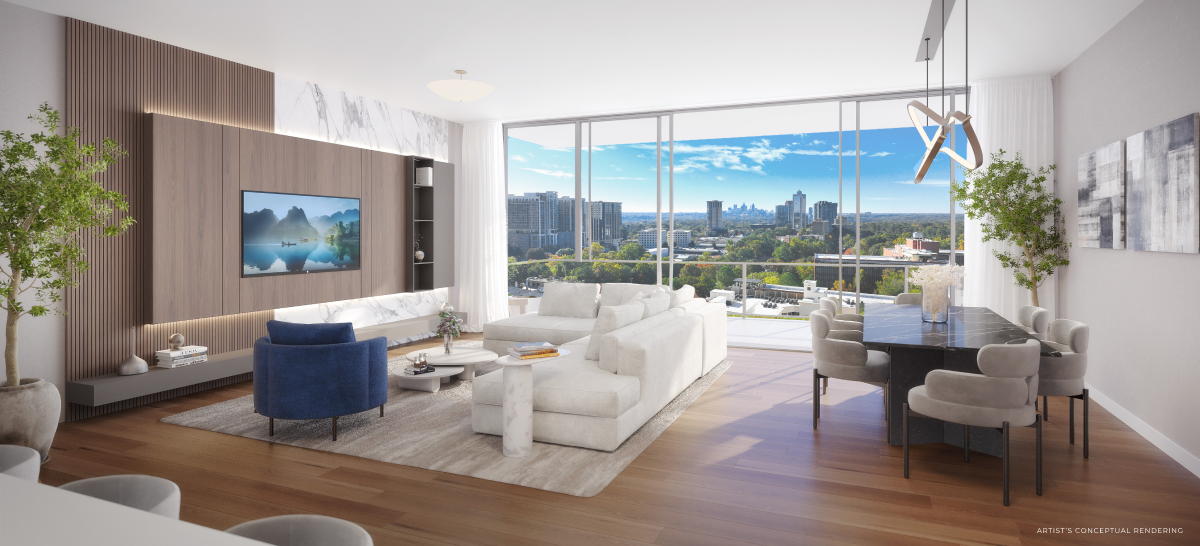 Elyse Buckhead residence living room